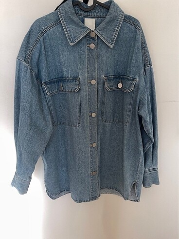 l Beden mavi Renk H&m kot ceket