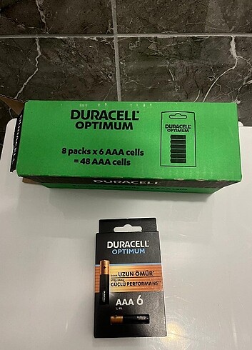 Duracell optimum 6 aaa