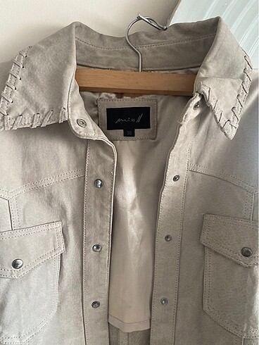 American Vintage deri ceket gomlek