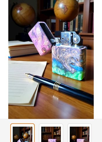 Dişbudak kök ceviz stabilize çakmak benzinli - Görsel 3