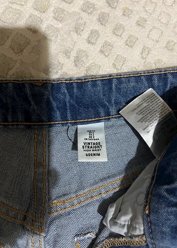 Kadın Mavi Rahat Kesim Midi Denim Pantolon - Görsel 3