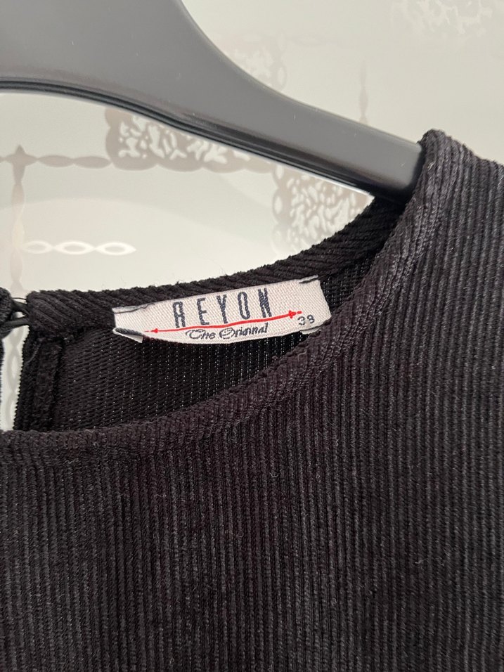 Kadın Kahverengi Süet Salaş Uzun Kollu Tunik - Görsel 2