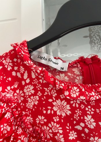 Kırmızı Pilili Bohem etekli takım - Görsel 3