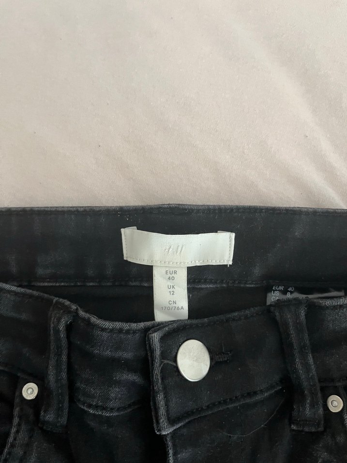 Siyah Kadın Regular Fit Midi Kot Pantolon - Görsel 3