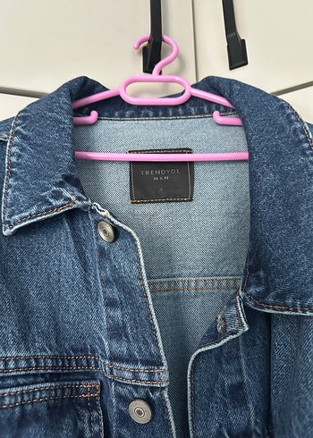 Erkek Lacivert Düğmeli Denim Ceket - Görsel 2