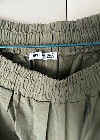 Kadın Haki Uzun Keten Pilili Etek - Görsel 3