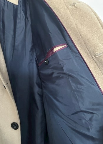 Bej Süet Erkek Midi Klasik Kesim Ceket - Görsel 3