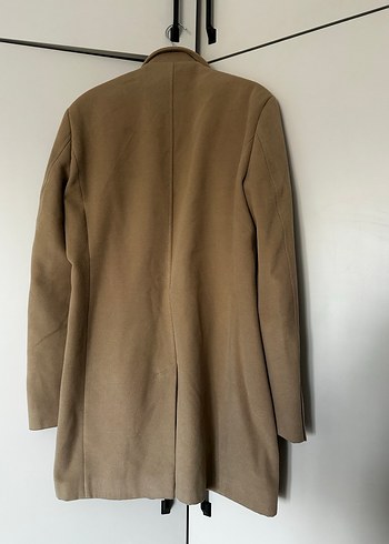 Bej Süet Erkek Midi Klasik Kesim Ceket - Görsel 4