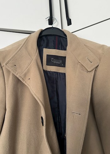Bej Süet Erkek Midi Klasik Kesim Ceket - Görsel 2