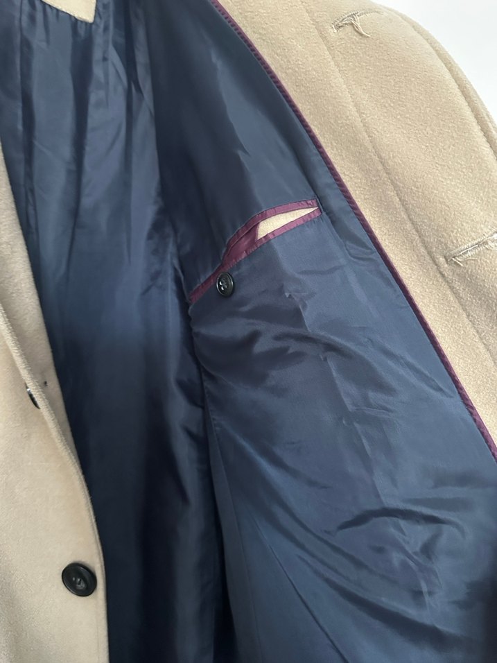 Bej Süet Erkek Midi Klasik Kesim Ceket - Görsel 3