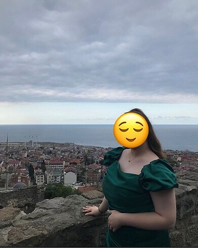 Diğer Zümrüt yeşili elbise