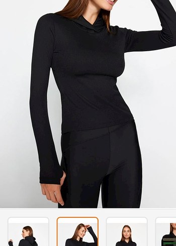 Trendyol & Milla Siyah Spor Sweatshirt