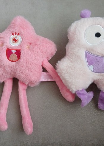Piccolo Mondi Renkli Pembe Peluş Oyuncak Seti