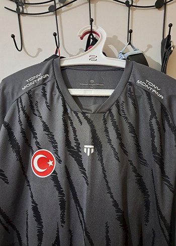 xl Beden Sivas Spor orjinal Gri Baskılı Uzun Kollu Erkek Spor Tişörtü
