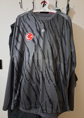 Sivas Spor orjinal Gri Baskılı Uzun Kollu Erkek Spor Tişörtü
