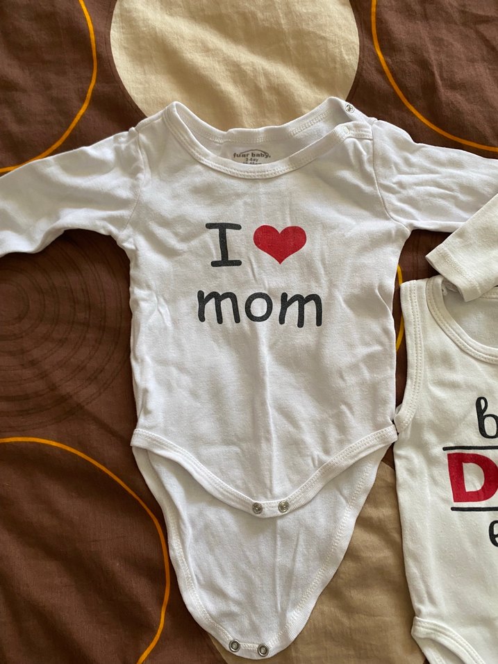 Uzun Kollu Pamuk Bebek Body - Baskılı, Düğmeli - Görsel 2