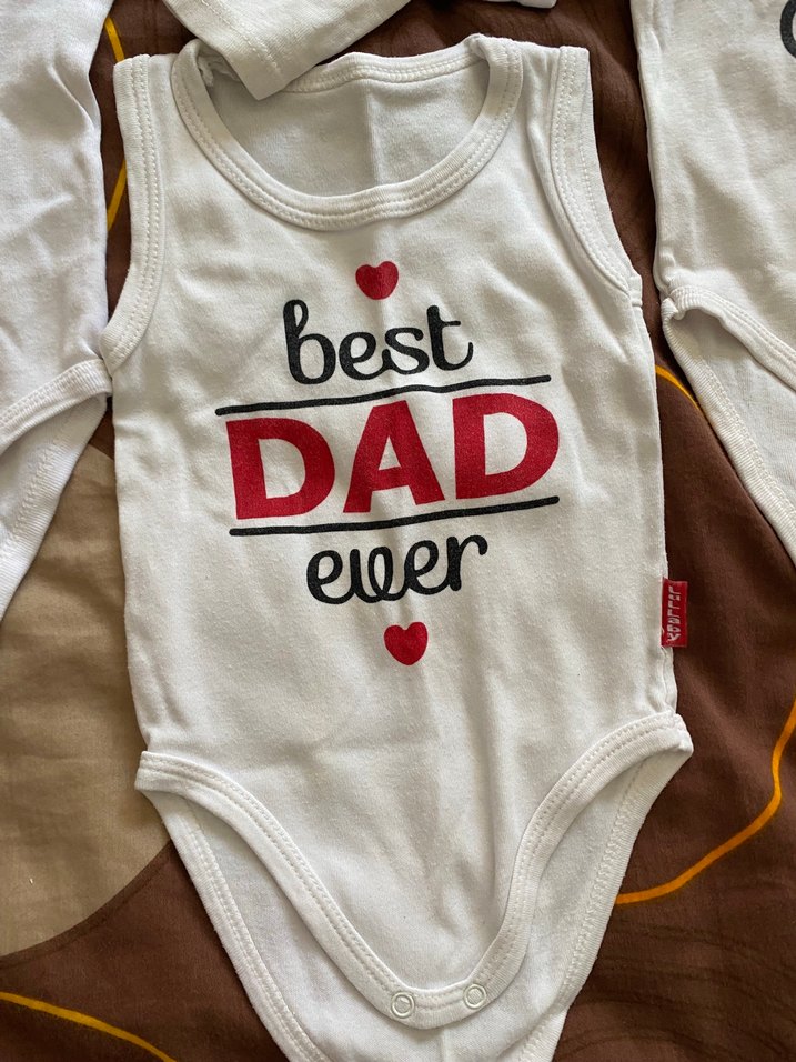 Uzun Kollu Pamuk Bebek Body - Baskılı, Düğmeli - Görsel 3