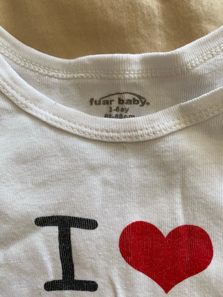 Uzun Kollu Pamuk Bebek Body - Baskılı, Düğmeli - Görsel 5