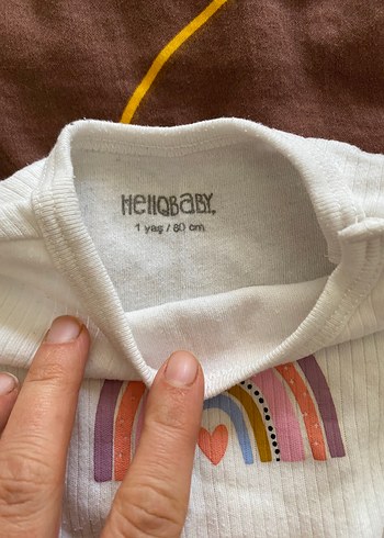 Beyaz Uzun Kollu Pamuklu Bebek Zıbını - Görsel 4