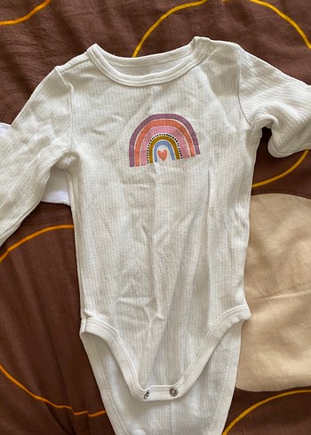 Beyaz Uzun Kollu Pamuklu Bebek Zıbını - Görsel 3