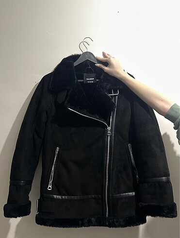 pull and bear suni yünlü çift yüzlü ceket