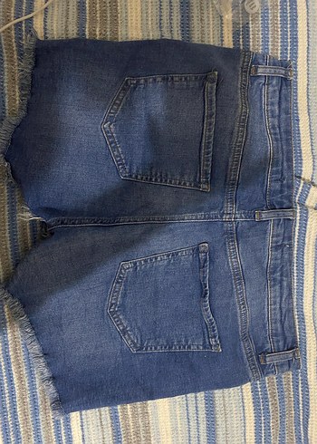Düğmeli Kadın Mini Denim Şort - Görsel 2