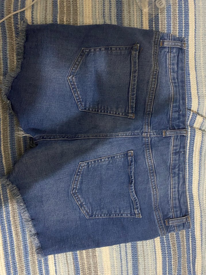 Düğmeli Kadın Mini Denim Şort - Görsel 2
