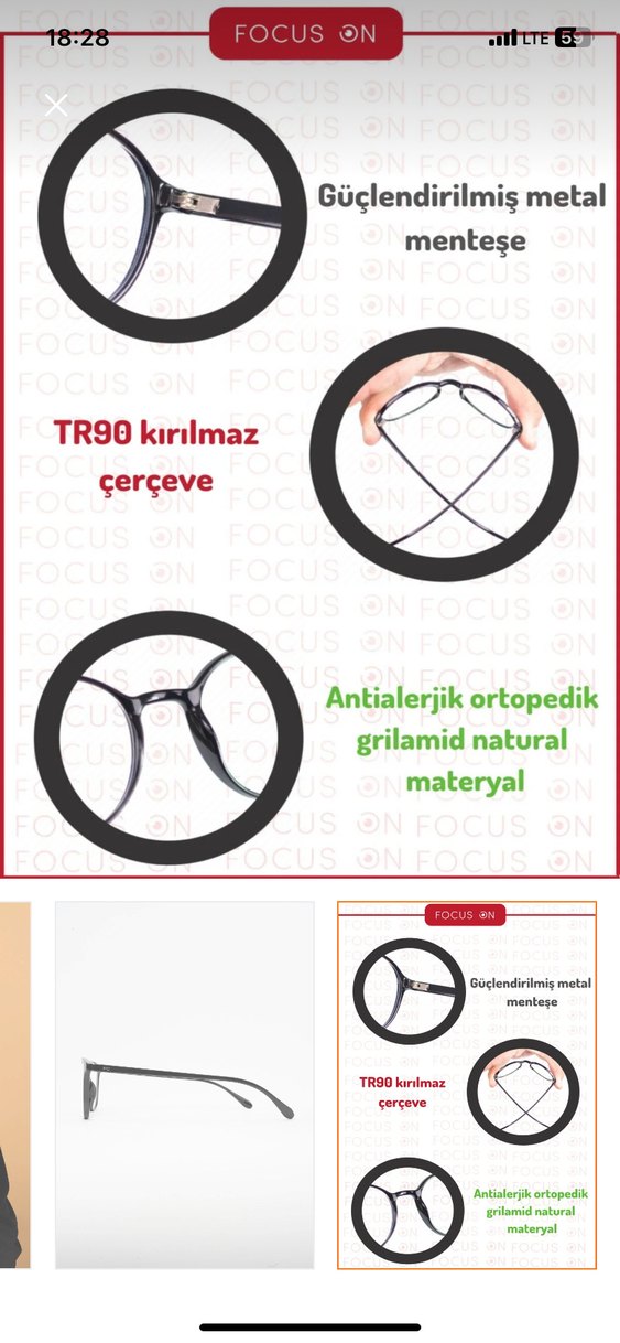 Parlak Siyah Retro Kadın Gözlüğü - Görsel 4