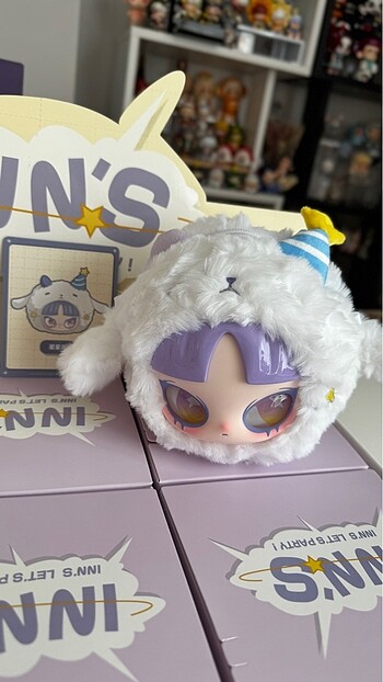 Beden beyaz Renk INN's Pouch Plush WHITE PARTY