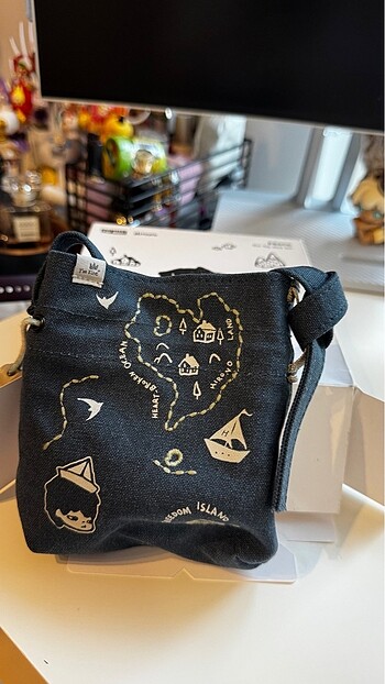 Beden lacivert Renk Popmart Hirono Blue Bag