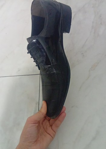 Siyah Erkek Klasik Bağcıklı Ayakkabı - Görsel 2