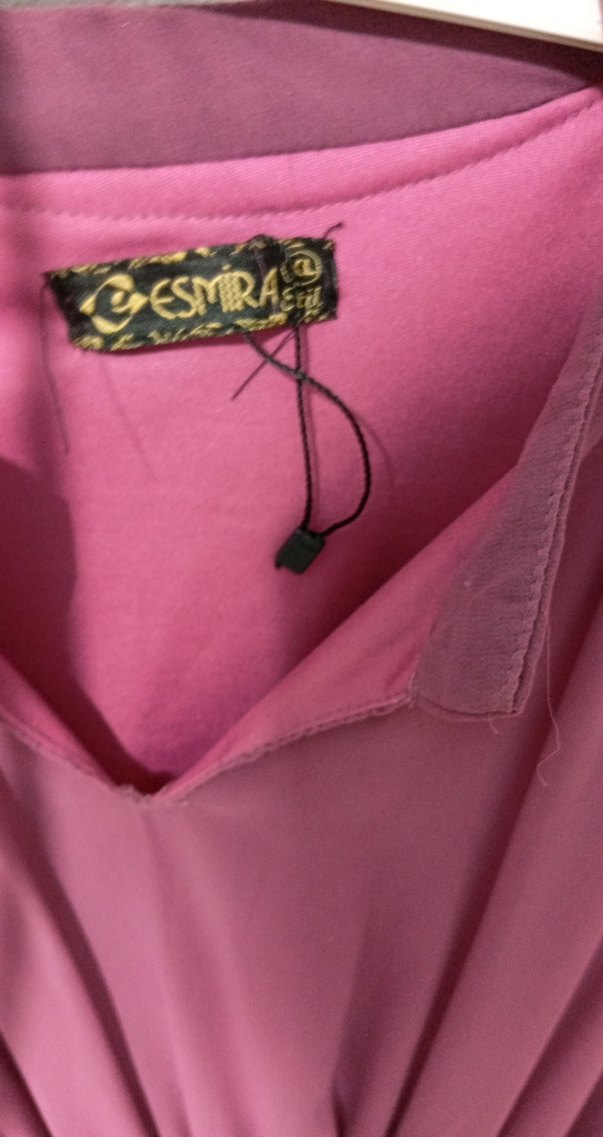 Kadın Uzun Mor Pilili Elbise - Görsel 2