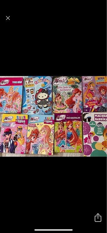 Winx kitapları koleksiyonluk