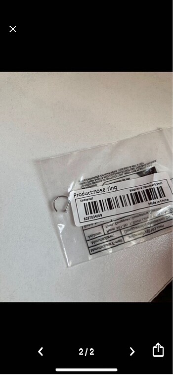 Fake hızma piercing Çelik paslanmaz - Görsel 2