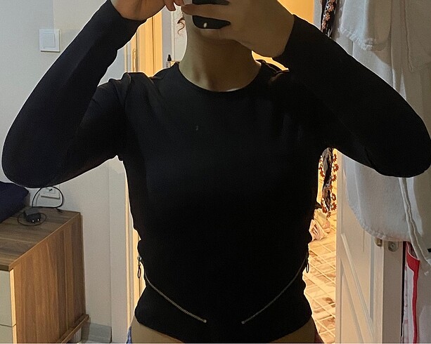 xs Beden siyah Renk Ltb Uzun Kollu Bluz Siyah. XS
