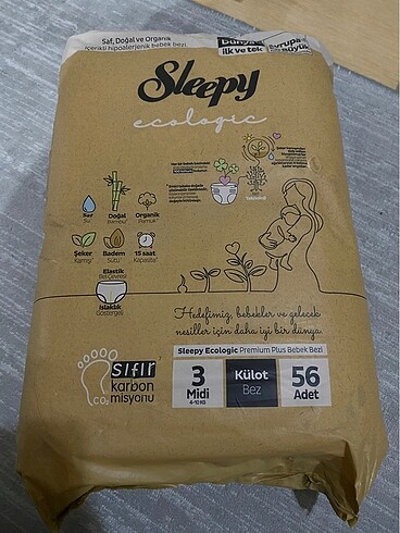 Sleepy ekolojik 3 numara külot bez