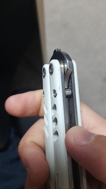  Beden beyaz Renk Replicant balisong kelebek çaki