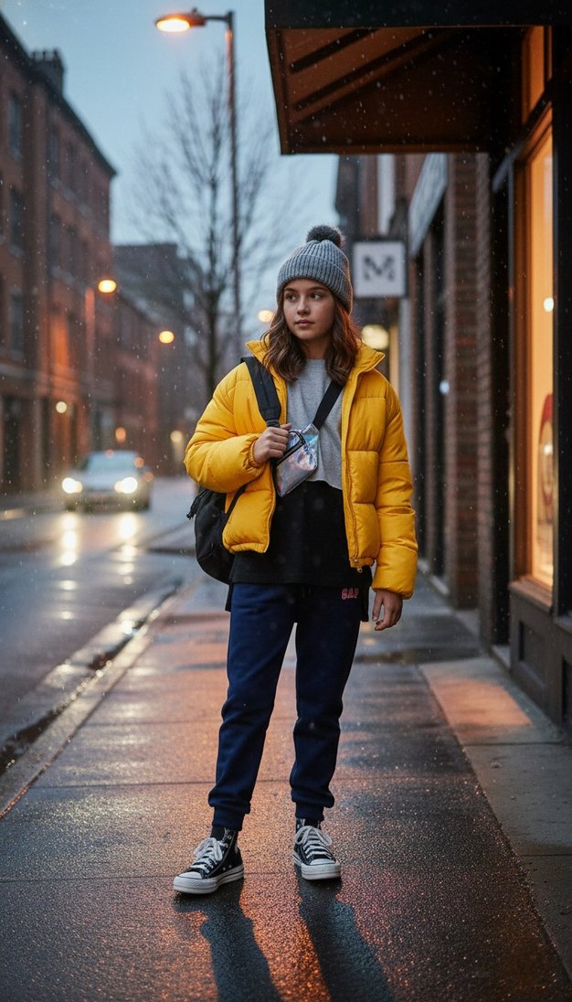 13/14 yaş kız çocuk şardonlu 3 ip eşofman altı - Görsel 2