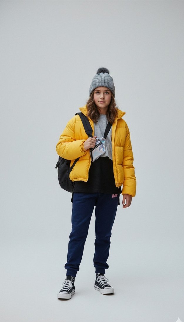 12/13 yaş kız çocuk şardonlu kışlık eşofman altı - Görsel 3