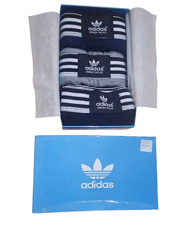Adidas Erkek Baskılı Atletik Boxer Seti