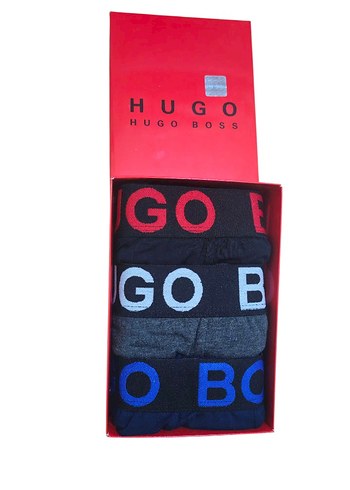 Hugo Boss Erkek Desenli Fitted Boxer 3'lü Set
