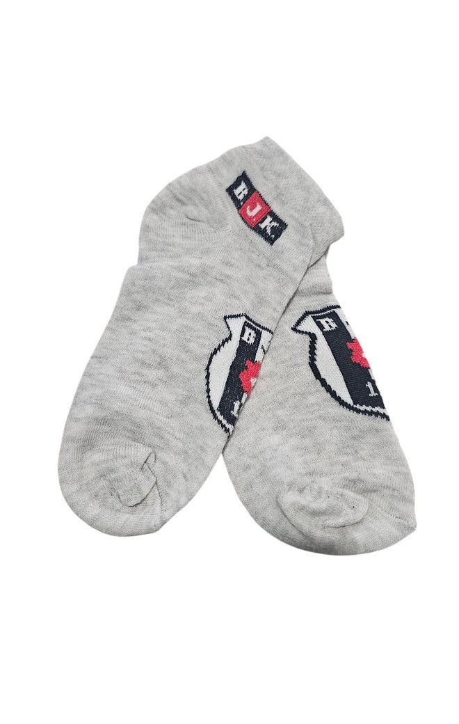 BJK Baskılı Gri Erkek çocuk Çorap 6'lı Set - Görsel 2