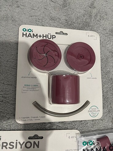 Beden bordo Renk Oioi ek gıda mama kabı önlüğü bardağı