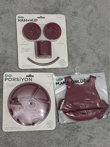 Oioi ek gıda mama kabı önlüğü bardağı