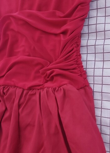 xl Beden kırmızı Renk Kırmızı şık abiye elbise zara