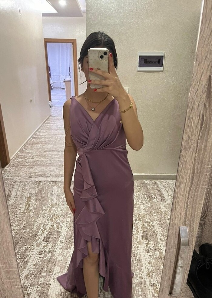 Mor elbise - Görsel 2