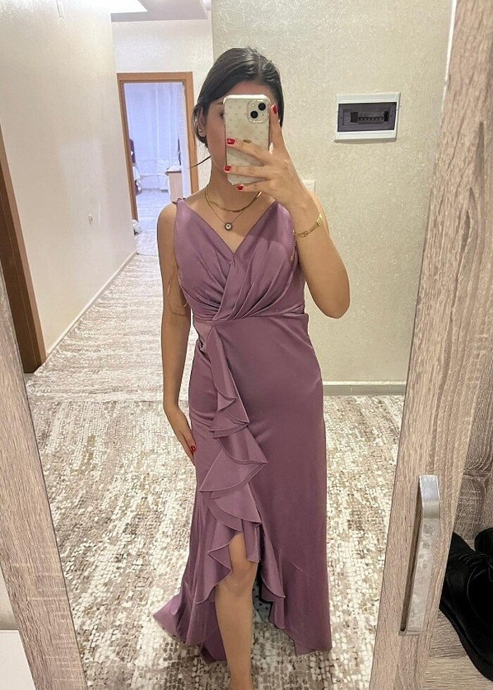 Mor elbise - Görsel 3