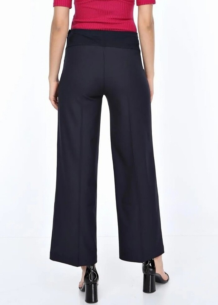 Basenden Bol Paça Kumaş Hamile Pantolon - Görsel 2