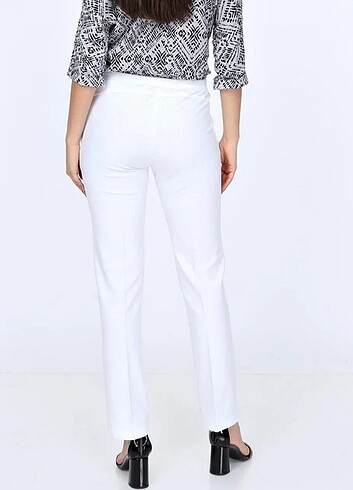 Boru Paça Klasik Kumaş Hamile Pantolon - Görsel 3