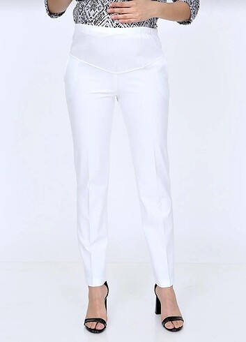 Boru Paça Klasik Kumaş Hamile Pantolon - Görsel 2